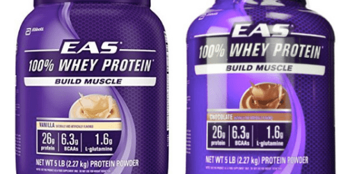 Amazon: EAS Whey Protein 5-Pound Containers Only $29.24 Shipped (Regularly $49)