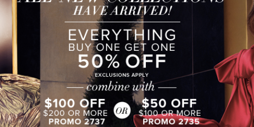 New York & Company: $50 Off $100 Order OR $100 Off $200 Order + FREE Shipping (Ends Tonight!)