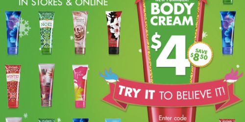 Bath & Body Works: ALL Signature Collection Body Creams Only $4 (Today ONLY – In-Store & Online)