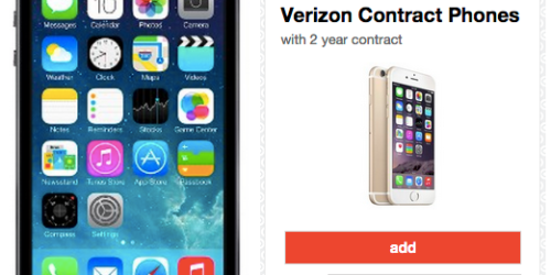 Target: iPhone 5s 16GB Only $29.99 with Verizon 2 year Contract (After Free $50 Target Gift Card)