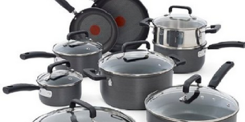 Amazon: Highly Rated T-fal Hard Anodized 15-Piece Cookware Set Only $99 (Regularly $279.99)