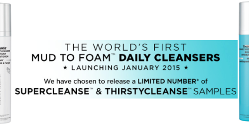 Free Samples of Glamglow Thirstycleanse & Supercleanse Mud to Foam Cleansers (Limited Supply)
