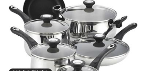 BonTon.com: Farberware 14-piece Stainless Steel Cookware Set Only $30 After Rebate (Regularly $185)