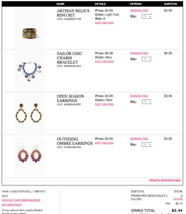 CharmingCharlie.com: Buy 1 Get 1 Free Jewelry Sale + $15 off $15 ...