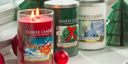 Yankee Candle: Buy ANY 2 Large Jar, Tumbler or Vase Candles, Get 2 FREE Coupon (Valid In-store & Online)