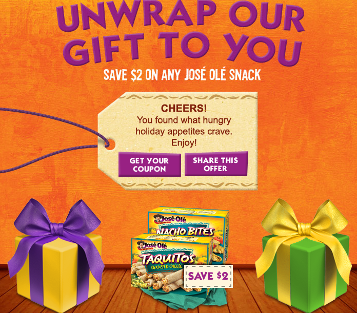 High Value 2/1 Jose Ole Snack Coupon