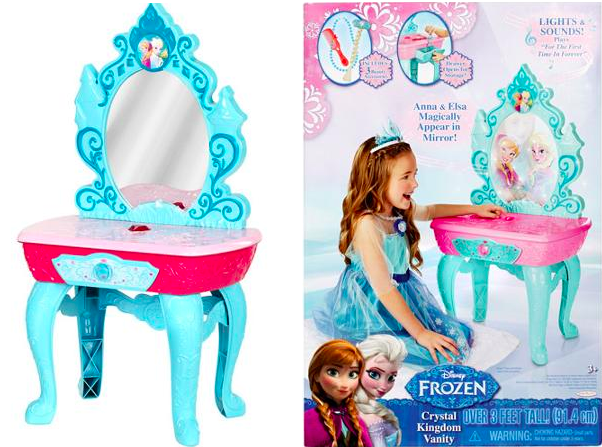 disney frozen snow glimmer vanity set