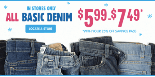 *HOT* The Children’s Place Doorbuster Sale: Denim $5.99, Sleepwear, Slippers, Fleece & Tees $3.74 + More (In-Store Only & This Weekend Only)