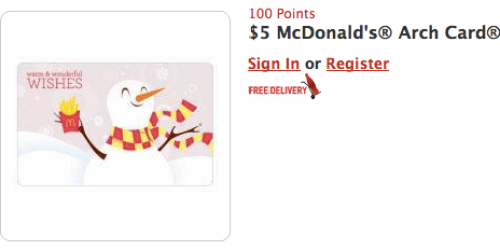 My Coke Rewards: $5 McDonald’s Card 100 Points & TJMaxx/Marshalls/HomeGoods Gift Card 625 Points