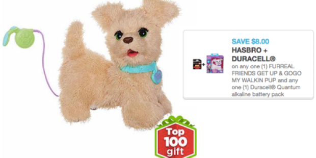 Target: FurReal Friends Get Up & GoGo My Walkin’ Pup & 4-Pack Of Duracell Quantum Batteries Only $26.04 (After Price Match)