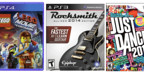 Amazon: Awesome Deals on The LEGO Movie PS4 Game, Rocksmith PS3 & Just Dance 2015 Wii