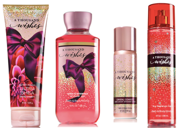 Bath & Body Works: FREE A Thousand Wishes Body Care item (Up to $14 Value!) with ANY Purchase