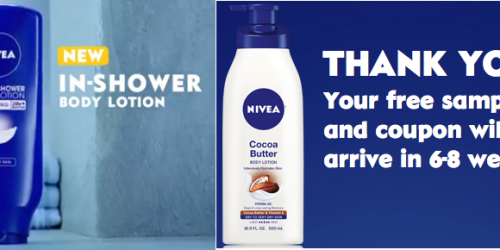 Request FREE Nivea Body Lotion Samples