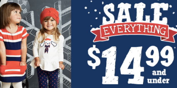 Gymboree: EVERYTHING $14.99 & Under Sale = *HOT* Deals on Jackets, Boots, Sweaters & More