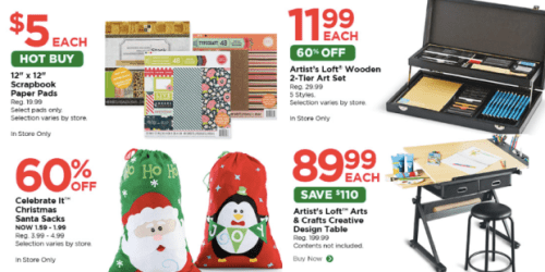 Michaels: Great Deals on Arts Sets, Scrapbook Paper & More (+ 15% Off Entire Purchase Today Only)