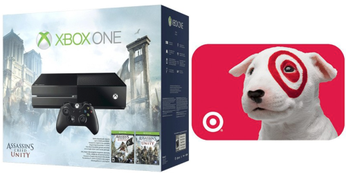 Target.com: Xbox One Console w/ Assassin’s Creed Unity & Black Flag $279.99 Shipped After $70 Gift Card