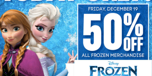 Gordmans: 50% Off Frozen Merchandise – Today Only ($1.49 Accessories, $3.99 Tees, $7.49 Dolls + More)