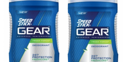 Rite Aid: 2 FREE Speed Stick GEAR Deodorants (Starting 12/28 – Print Coupons Now!)