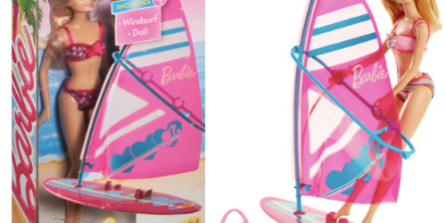 Amazon: Barbie On-The-Go Beach Doll and Windsurfer Set Only $5.80 (Lowest Price Around)
