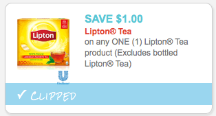 *NEW* $1/1 Lipton Tea Product Coupon = 4 Packs of Lipton Green Tea Only ...
