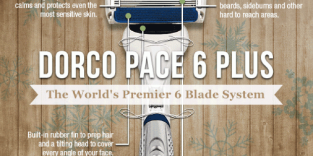 Dorco Pace 6 Plus Razor Only $3.74 Shipped