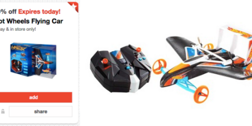 Target Cartwheel: 50% Off Hot Wheels Flying Car (Today Only!)