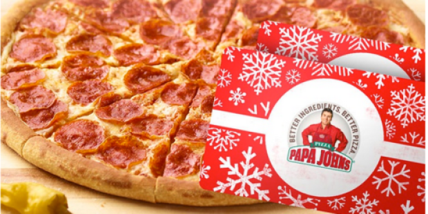 Groupon: $25 eGift Card AND One Large One-Topping Pizza at Papa John’s Only $20
