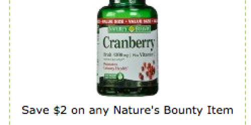 Amazon: $2 Off Nature’s Bounty Vitamins Coupon =  Zinc Caplets 100-ct Bottle Only $2.65 Shipped