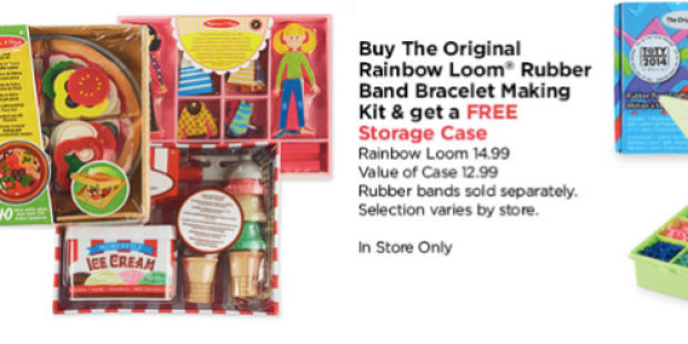 Michaels: 50% Off Melissa & Doug Today Only (+ Free Storage Case w/ Purchase of Original Rainbow Loom)