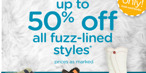 Crocs: Up to 50% Off ALL Fuzz-Lined Styles = Women’s Flats $14.99, Kids’ Lined Clogs $17.99 + More