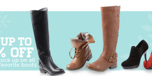 Sears.com: Up to 30% Off Clothing, Shoes & Home Fashions = Women’s Boots as low as $11.24
