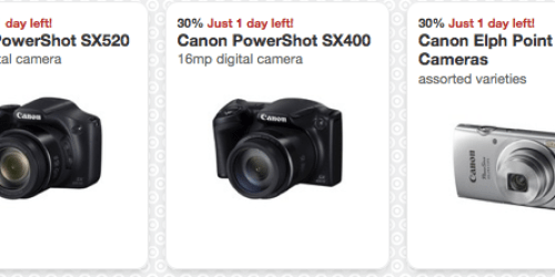 Target: 30% Off Canon Digital Camera Cartwheels + Save on Slippers, Seventh Generation & More