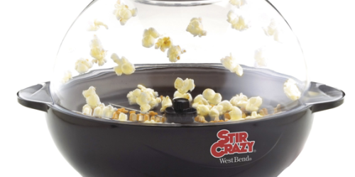 West Bend Stir Crazy 6-Quart Electric Popcorn Popper Only $19.99 (Lowest Price!)