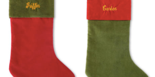 JCPenney.com: Velvet Christmas Stockings + Free Monogramming Only $5.19 (Regularly $26!)