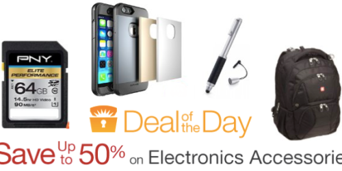 Amazon: Up to 50% Off Electronics Accessories Today Only (Cell Phone Cases, Backpacks & More)