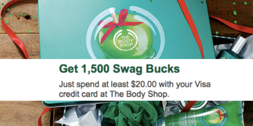 Swagbucks: 1,500 SBs w/ $20 The Body Shop Purchase (VISA Card Required)