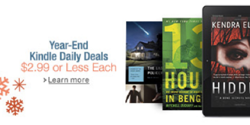 Amazon: Over 40 Popular Kindle eBooks Only $1.99-$2.99 Today Only (Regularly Up to $14.99!)