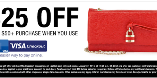 Neiman Marcus Last Call: $25 Off $50 Purchase with Visa Checkout = Nice Deal on Tote Bags
