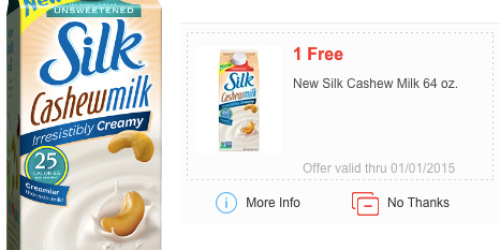 Meijer mPerks: FREE Silk Cashew Milk