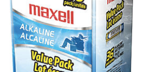 Kmart: 36-Pack of Maxell AAA Alkaline Batteries Only $4.84 (After Shop Your Way Rewards Points!)