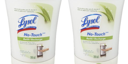Amazon: Lysol No-Touch Automatic Hand Soap Refills Only $2.22 Each Shipped (+ Dispenser Only $5.09)