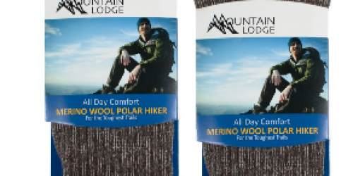 2-Pack Men’s & Women’s 80% Merino Wool Mountain Lodge Socks Only $7.99 Shipped (Regularly $18)