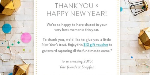 Snapfish: Possible FREE $10 Gift Credit (Check Inbox)
