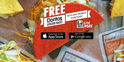 Taco Bell: Free Doritos Locos Taco with Mobile Purchase