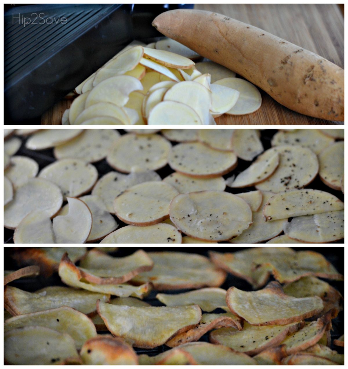 Easy Baked Yam Chips Hip2Save