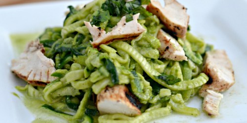 Pesto Zucchini Noodles (Dairy-Free AND Whole 30 Approved Meal Idea)