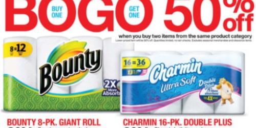 Target: Nice Deals on Charmin Toilet Paper & Bounty Paper Towels (Through Tomorrow, 1/3)