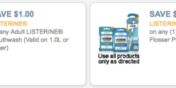 Coupons.com: New Listerine & Scrubbing Bubbles Coupons + More (= Nice Deals at Target & Rite Aid)