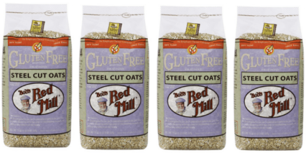 Amazon: FOUR 24-Ounce Bags of Bob’s Red Mill Gluten Free Steel Cut Oats Only $3.41 Each Shipped