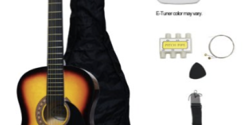 Amazon: Crescent Acoustic Guitar Starter Package Only $35.20 Shipped (Reg. $99.99?!)